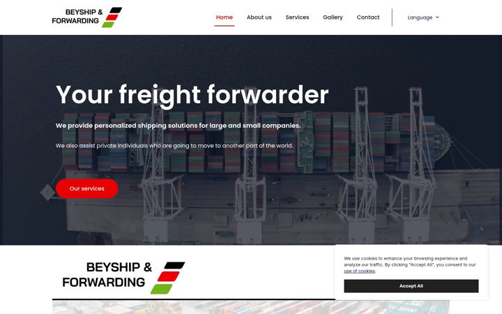 Screenshot of beyship.se