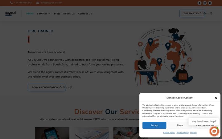 Screenshot of beyunal.com