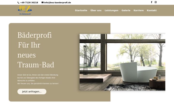 Screenshot of bez-baederprofi.de