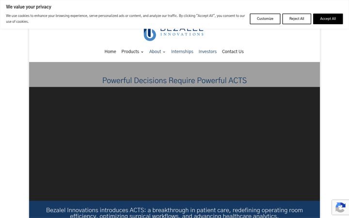 Screenshot of bezalelinnovations.com