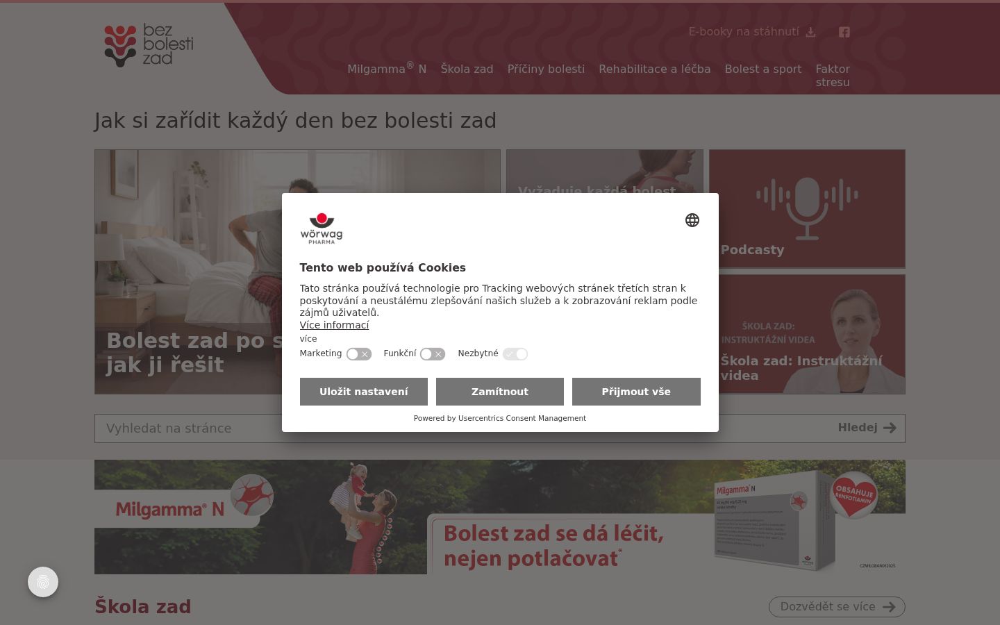 Screenshot van de toestemmingsbanner zoals getoond vóór enige interactie