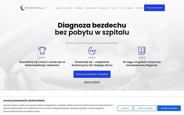 Screenshot of bezdech24.pl
