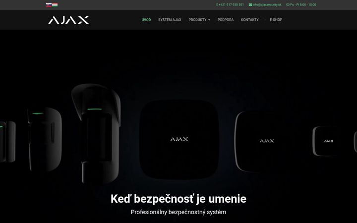 Ekrānuzņēmums no bezdrotovyalarm.sk