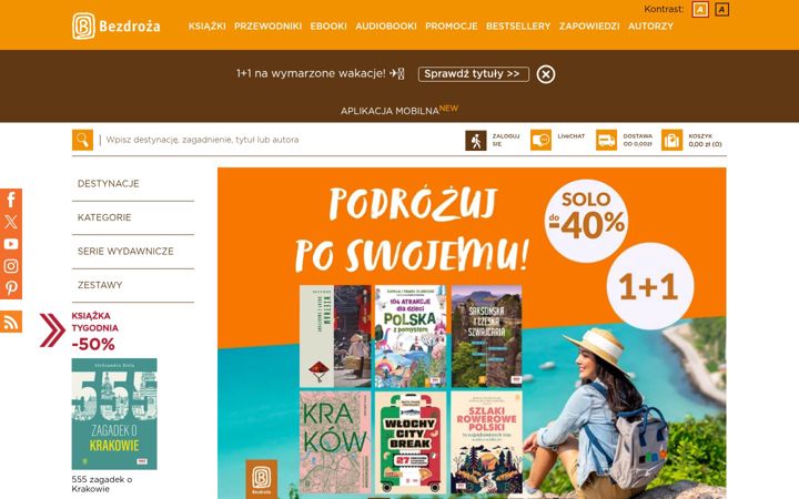 Screenshot of bezdroza.pl
