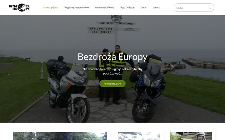 Snímek obrazovky bezdrozaeuropy.pl