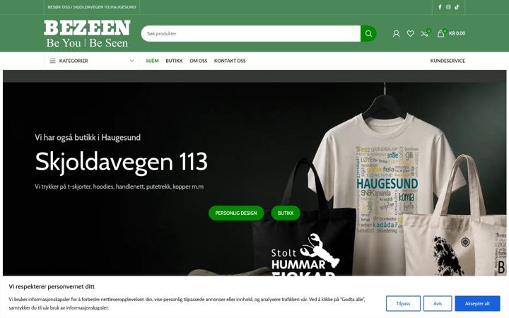Screenshot of bezeen.no
