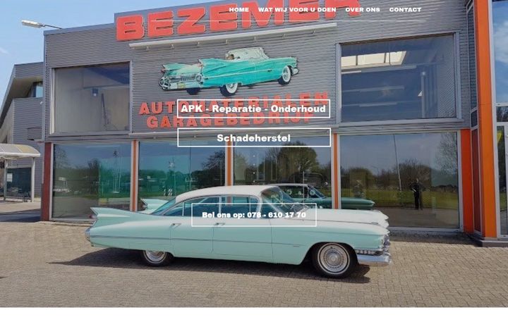 Skærmbillede af bezemerauto.nl