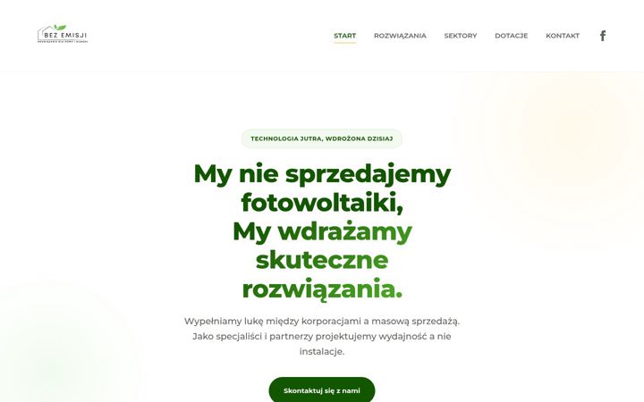 Screenshot of bezemisji.pl