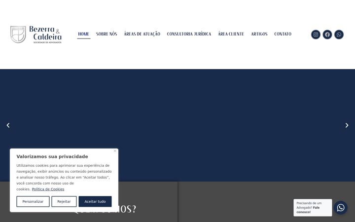 Screenshot stránky bezerraecaldeira.adv.br