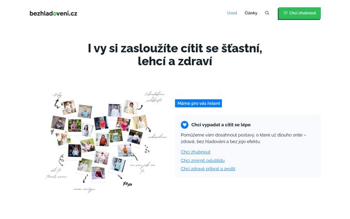 Skjámynd af bezhladoveni.cz