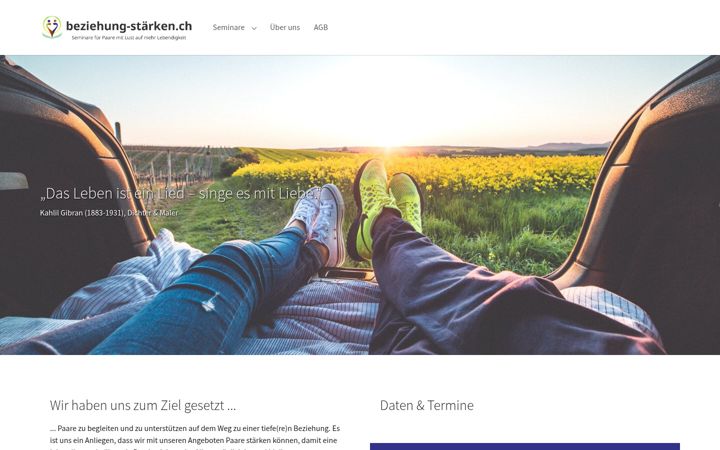 Screenshot of beziehung-staerken.ch