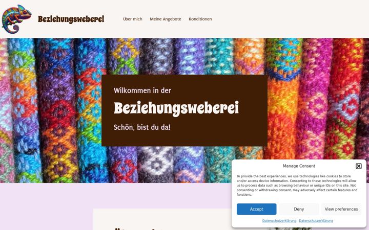 Screenshot of beziehungsweberei.ch
