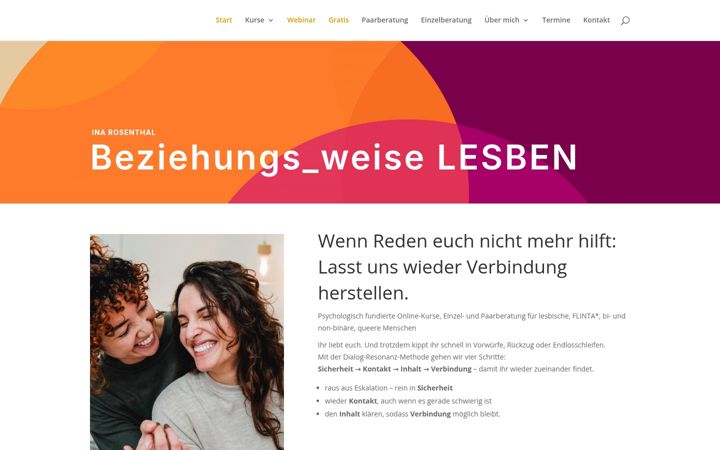 Képernyőkép: beziehungsweise-lesben.de