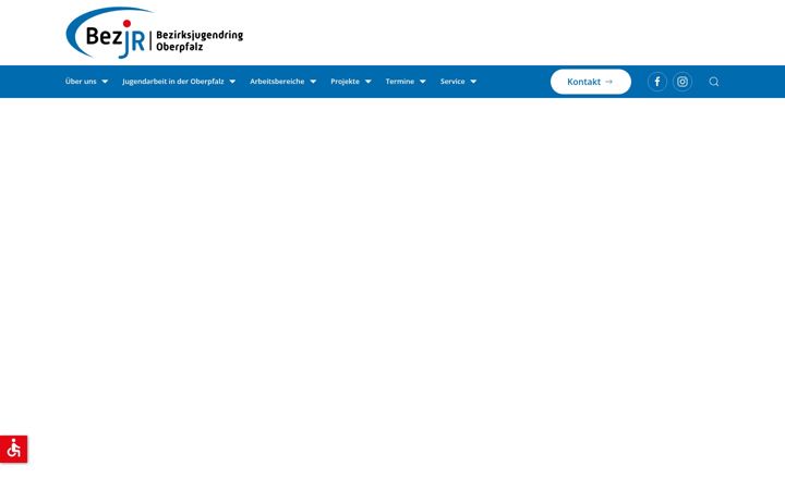 Screenshot of bezirksjugendring-oberpfalz.de