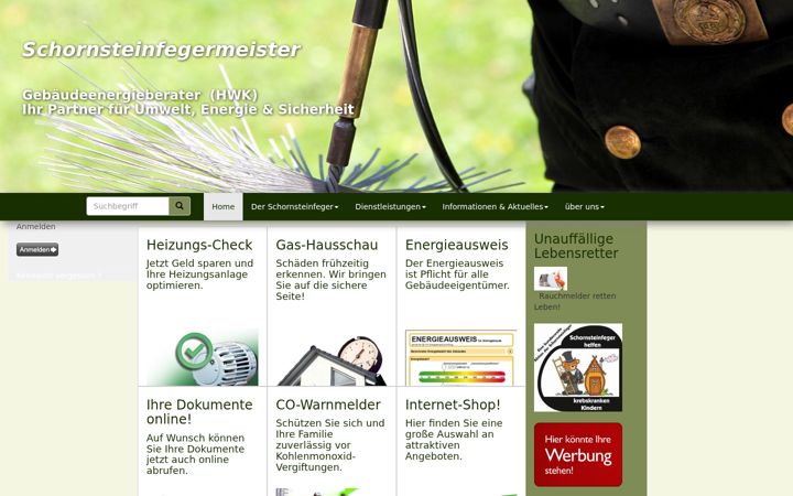 Képernyőkép: bezirksschornsteinfeger-ah.de