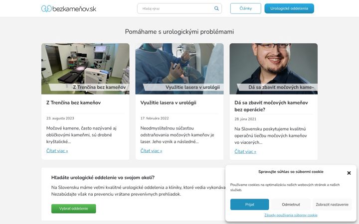 Screenshot of bezkamenov.sk