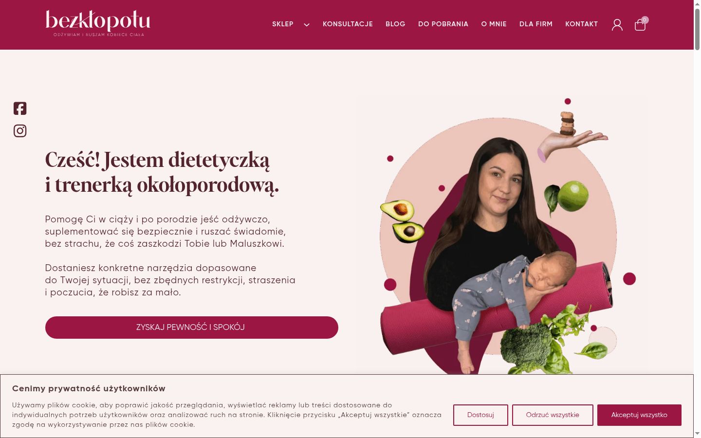 Snímka obrazovky banera súhlasu zobrazeného pred akoukoľvek interakciou