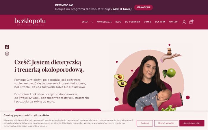 Captura de ecrã de bezklopotu.pl