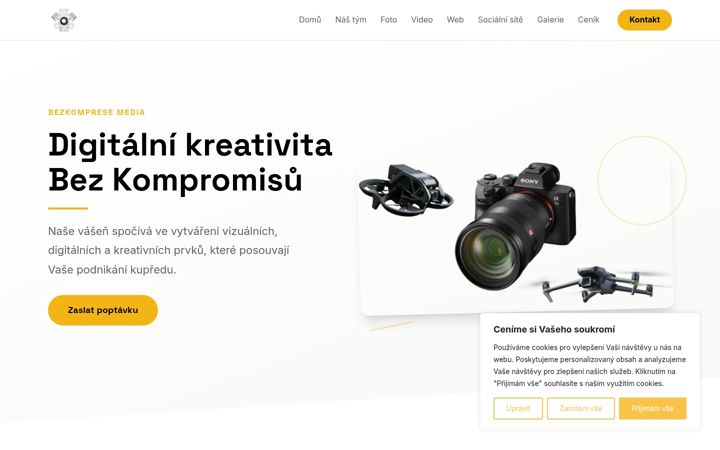 Skjámynd af bezkompresemedia.cz