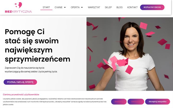 Screenshot of bezkrytyczna.pl
