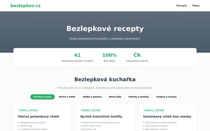 Screenshot of bezlepkov.cz