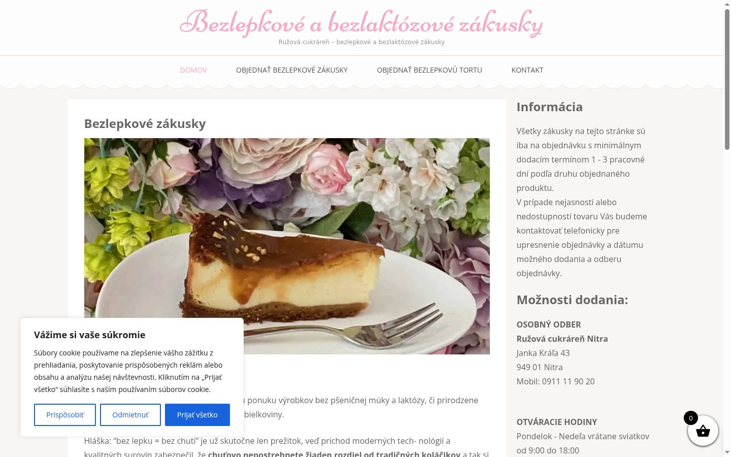 Snímka obrazovky banera súhlasu zobrazeného pred akoukoľvek interakciou