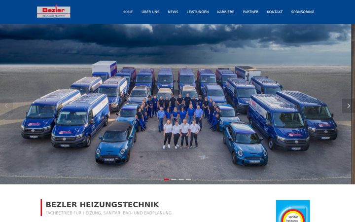 Screenshot of bezler-heizungstechnik.de