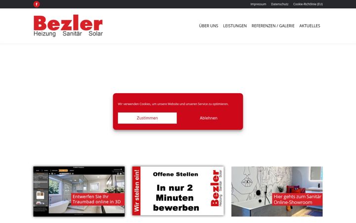 Képernyőkép: bezler-sanitaer.de