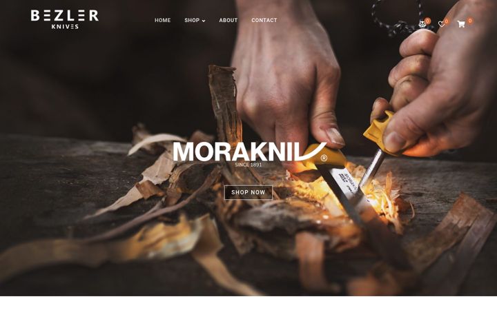 Screenshot of bezlerknives.co.za