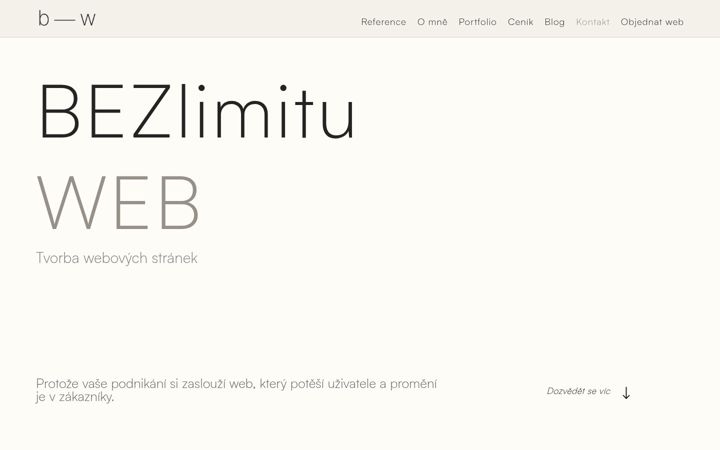 Screenshot of bezlimituweb.cz