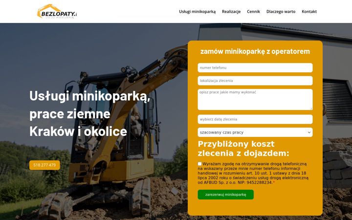 Captura de ecrã de bezlopaty.pl