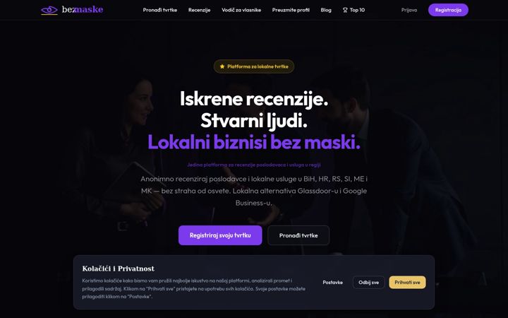 Screenshot of bezmaske.com