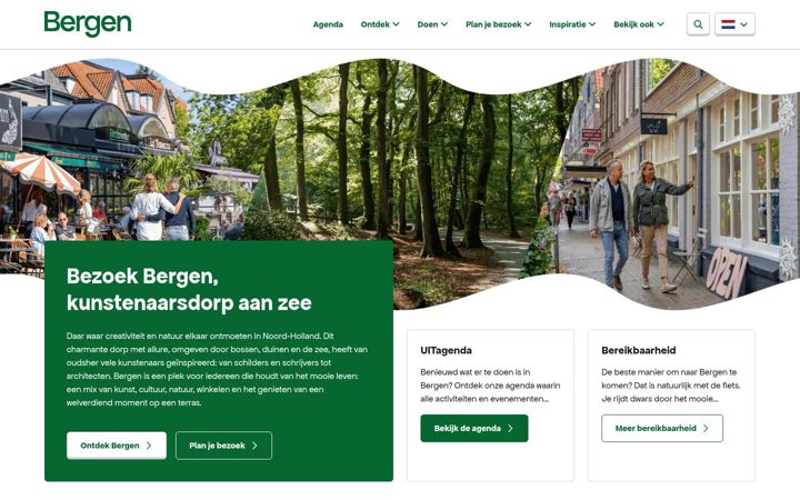 Skærmbillede af bezoek-bergen.nl