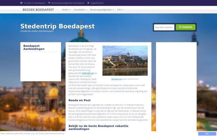 Skærmbillede af bezoekboedapest.nl