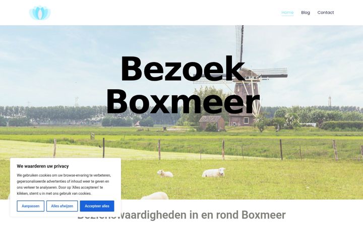 Ekrānuzņēmums no bezoekboxmeer.nl