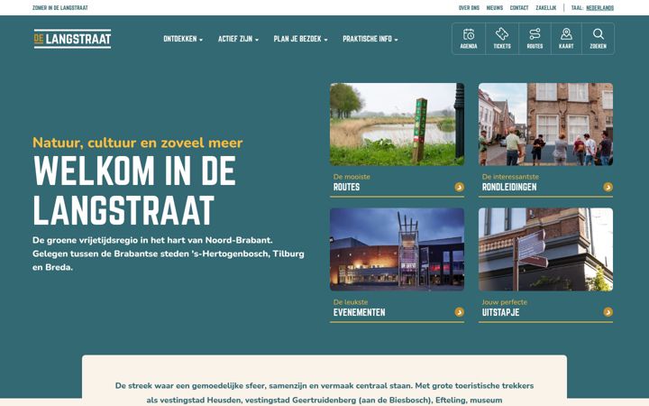 Screenshot of bezoekdelangstraat.nl