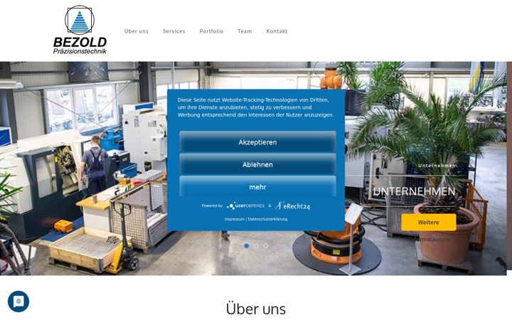 Screenshot of bezold-cnc.de