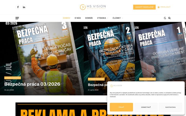Snímek obrazovky bezpecnapraca.sk