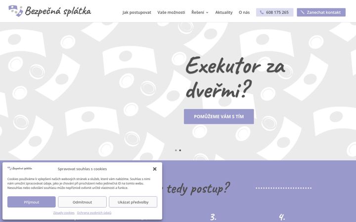 Screenshot of bezpecnasplatka.cz