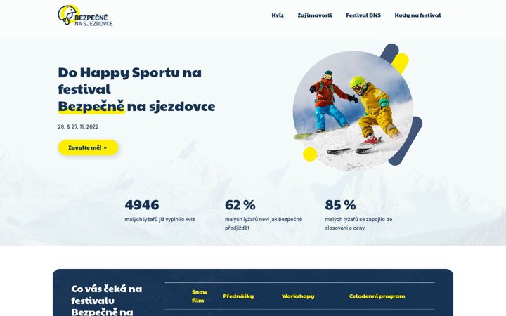 Ekrano kopija bezpecnenasjezdovce.cz
