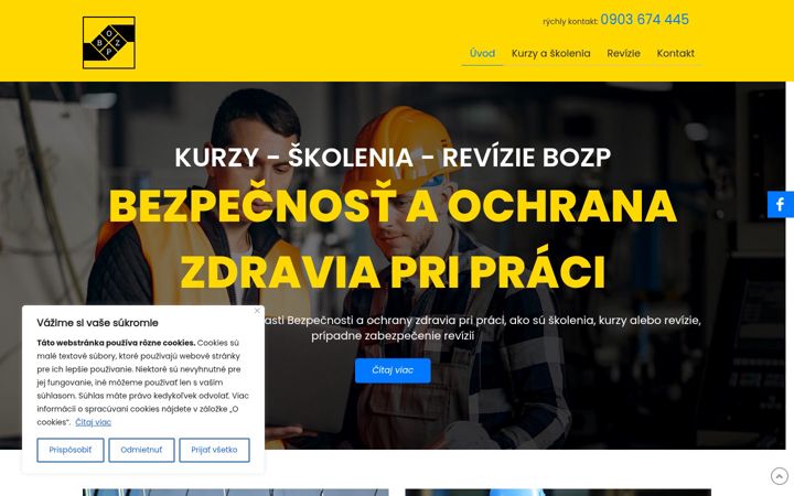 Screenshot of bezpecnost-pripraci.sk