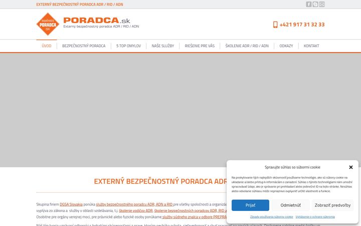 Snímek obrazovky bezpecnostny-poradca.sk