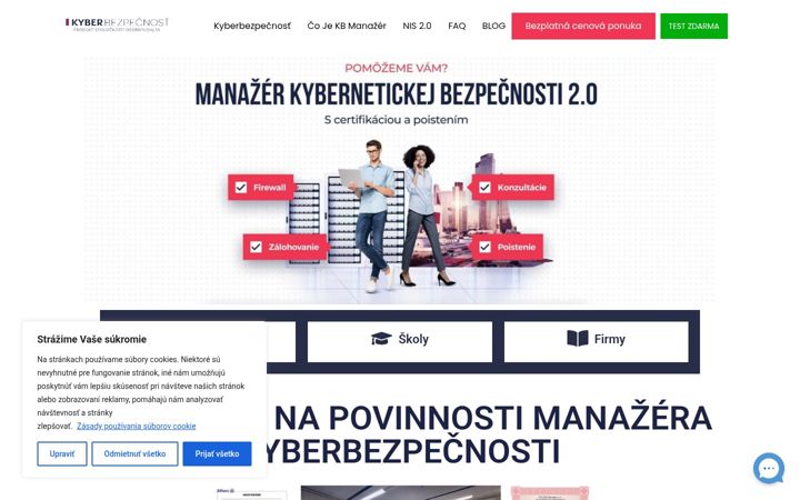 Screenshot of bezpecnostonline.sk