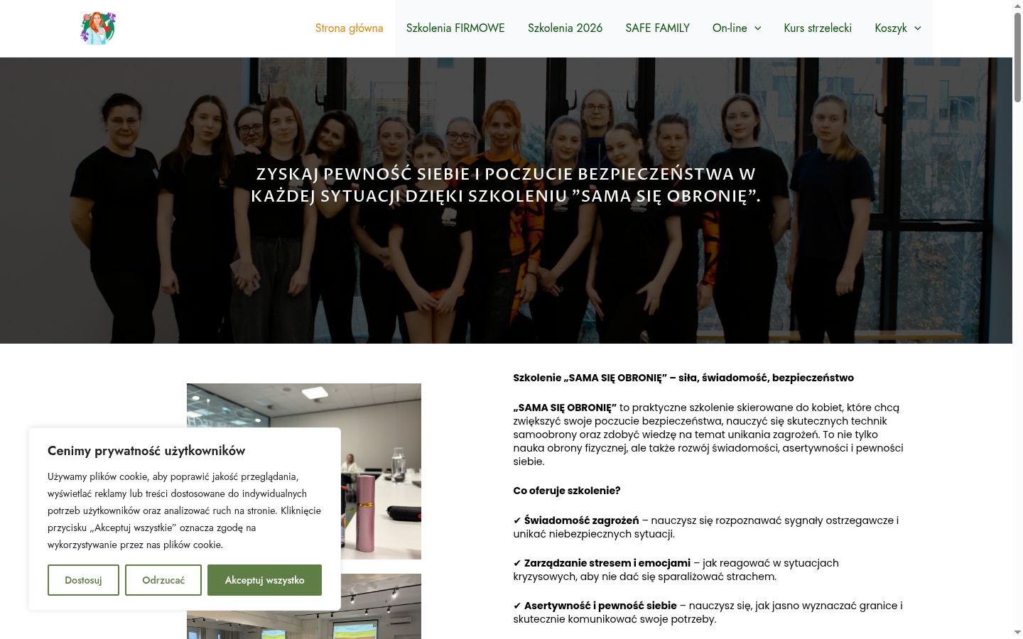 Ekrānuzņēmums ar piekrišanas baneri, kas tika rādīts pirms jebkādas mijiedarbības
