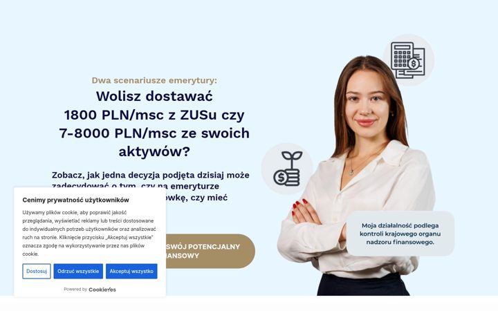Ekrānuzņēmums no bezpiecznaemerytura.com.pl