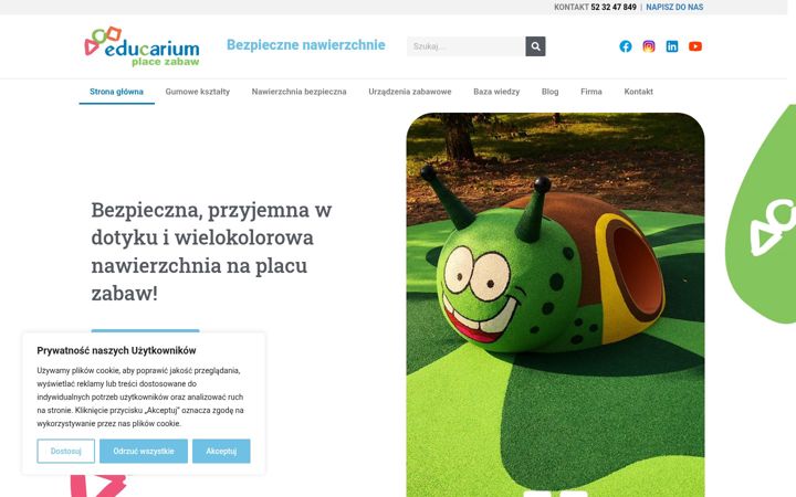 Ekrānuzņēmums no bezpiecznanawierzchnia.pl