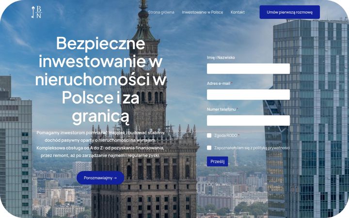 Screenshot of bezpiecznanieruchomosc.pl