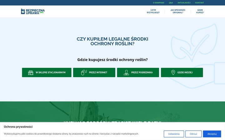 Ekrano kopija bezpiecznauprawa.org