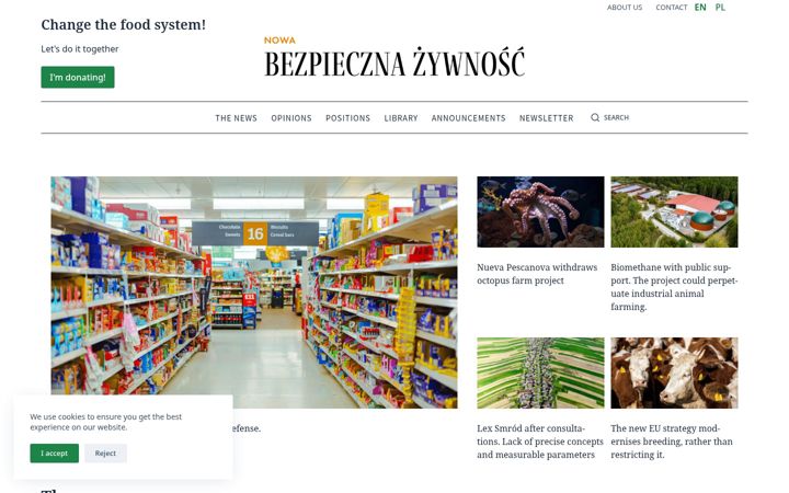 Screenshot of bezpiecznazywnosc.org