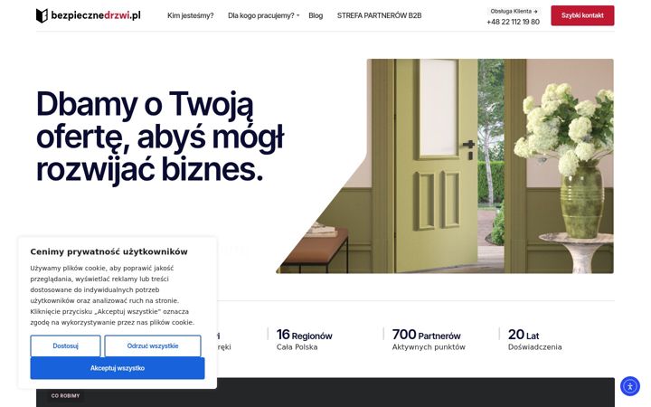 Screenshot of bezpiecznedrzwi.pl